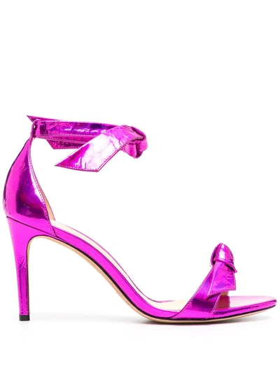 Alexandre Birman Bow-detail Open-toe Sandals In Pink