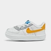 Nike Kids'  Infant Air Force 1 Crib Casual Shoes In White