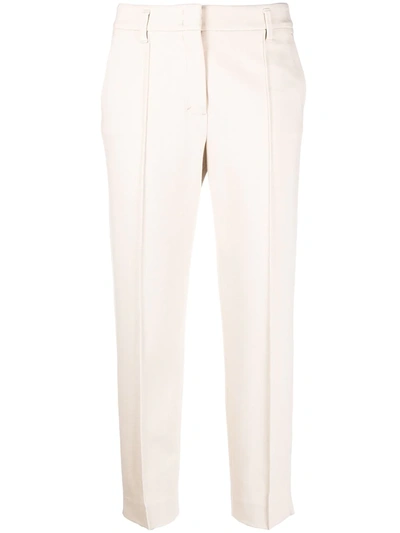Dorothee Schumacher Emotional Essence Cropped Trousers In Neutrals