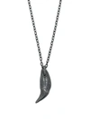Parts Of Four Bear Tooth Sterling Silver Necklace In Silver