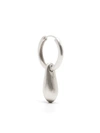 PARTS OF FOUR MATTE STERLING SILVER DROP SINGLE EARRING