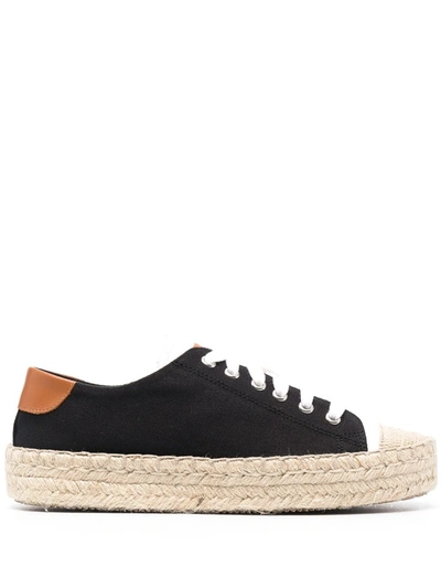Jw Anderson Leather-trimmed Canvas Espadrille Trainers In Blue