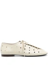 LEMAIRE PERFORATED LACE-UP DERBY SHOES