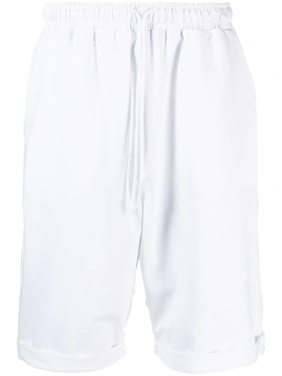 Alchemy Turn-up Hem Knee-length Shorts In White