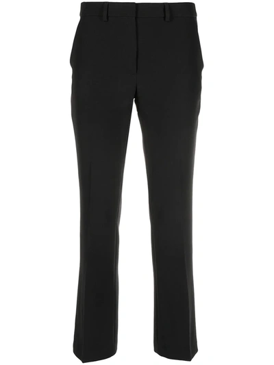 Seventy High-waisted Slim-fit Trousers In Black