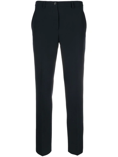 Seventy Cropped Slim-cut Trousers In Blue