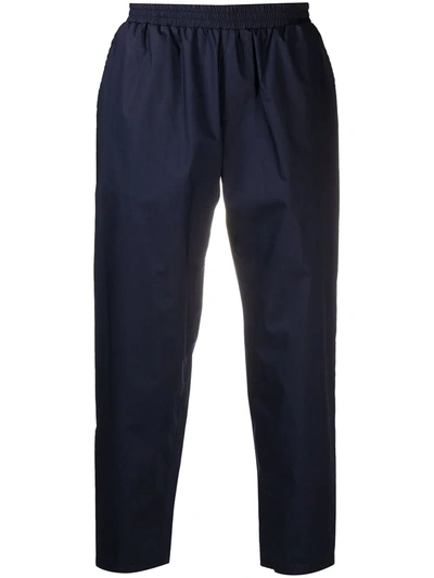 Cruciani Straight-leg Tailored Trousers In Blue