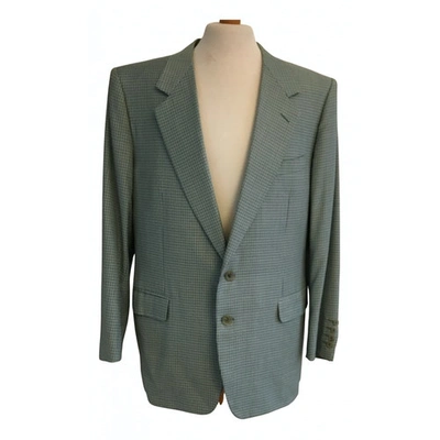 Pre-owned Canali Wool Jacket In Green