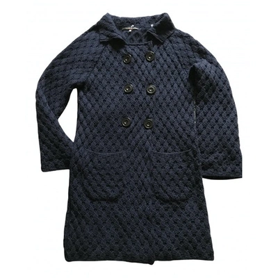 Pre-owned Alessandro Dell'acqua Wool Cardigan In Navy