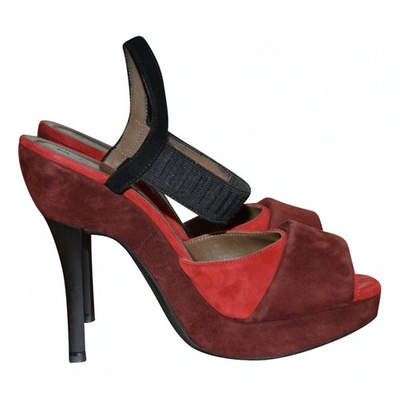 Pre-owned Marni Sandal In Red