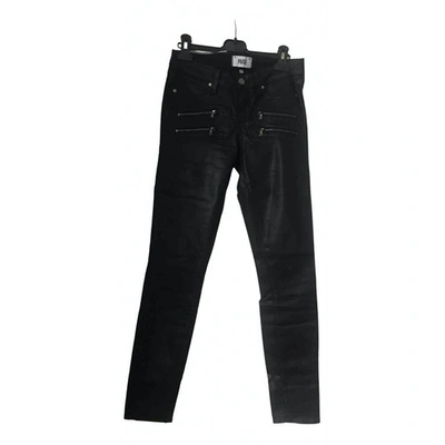 Pre-owned Paige Jeans Slim Jeans In Black