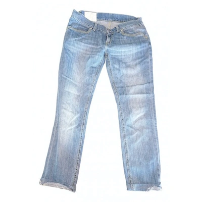 Pre-owned Dondup Turquoise Denim - Jeans Jeans