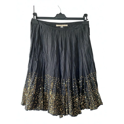 Pre-owned Roberto Cavalli Silk Mid-length Skirt In Brown
