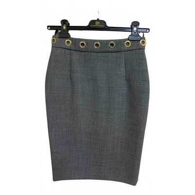 Pre-owned Elisabetta Franchi Wool Mid-length Skirt In Multicolour