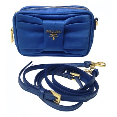 Pre-owned Prada Tessuto Mini Bag In Blue