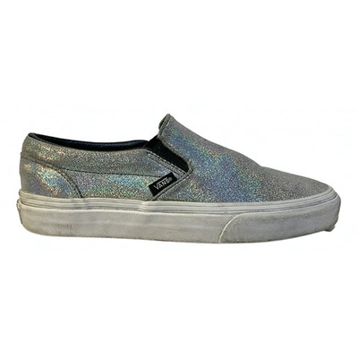 Pre-owned Vans Leather Trainers In Metallic