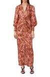 SIGNIFICANT OTHER CLARIBELL FLORAL LONG SLEEVE MAXI DRESS,9349860070329