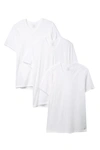 Calvin Klein 3-pack Cotton V-neck T-shirt In White