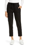 Kut From The Kloth Drawcord Waist Crop Pants In Black