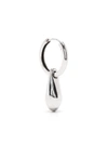 Parts Of Four Matte Sterling Silver Drop Single Earring In Silver