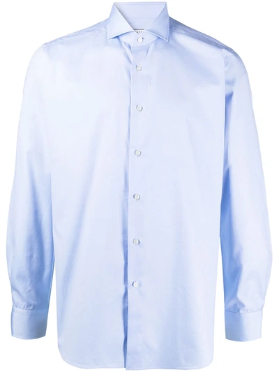 Xacus Classic Collared Shirt In Blue
