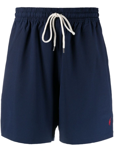 Polo Ralph Lauren Traveler Straight-leg Mid-length Swim Shorts In Navy