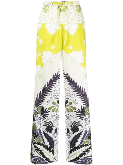 VALENTINO FLORAL-PRINT TROUSERS