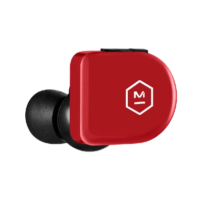 Master & Dynamic® ® Mw07 Go Left Ear Bud - Flame Red In Color<lsn_delimiter>