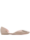 ROGER VIVIER ROGER VIVIER FLAT SHOES BEIGE