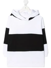 Moncler Little Girl's & Girl's Contrast Hoodie In White