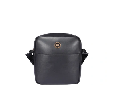 Versace Messenger Bag Medusa In Black