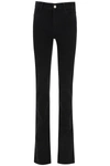 ATTICO SLIM JEANS WITH FLARED HEM,211WCP31.D018 100 NERO