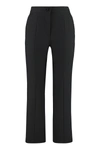 Msgm High-waisted Tailored Trousers In Black