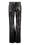 MSGM FAUX LEATHER TROUSERS,2941MDP05207670 99