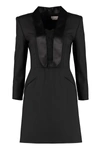 ALEXANDER MCQUEEN BLAZER DRESS WITH LACE DETAILS,11735940