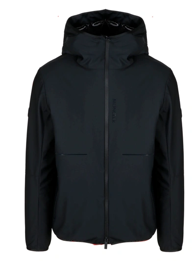 Moncler Men's Carrenac Solid Nylon Hooded Jacket In Black