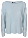 360 SWEATER WIDE NECK RIBBED SWEATER,43140 SADIE MINT