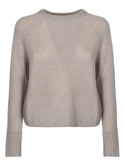 360 Sweater Plain Ribbed Sweater In Sesame