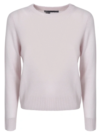 360 Sweater Plain Ribbed Sweater In Pink
