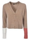 360 SWEATER V-NECK CARDIGAN,43114 ELSA LLAMA/CHILI/CHALK