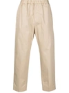 JIL SANDER BEIGE COTTON TROUSERS,JSMS311818MS243800 268