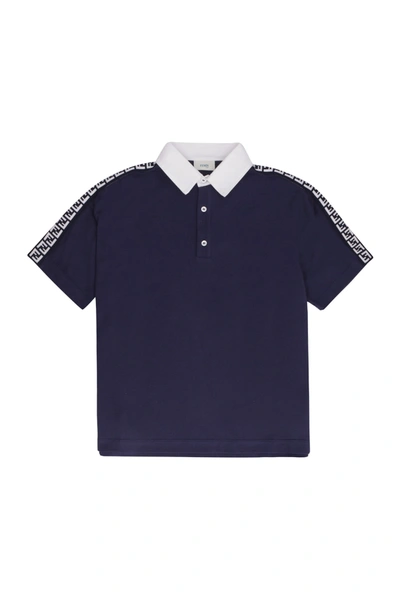 FENDI COTTON PIQUÉ POLO SHIRT JMI336AVP F0QB0.T