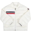 MONCLER IVORY ALIPOS JACKET FOR BABYKIDS WITH LOGO,951 - 1A543 - 20 - 68950 034