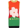 MARNI MULTICOLOR DRESS FOR GIRL WITH FLOWER,M00161 M00J5 MD164F 0M417