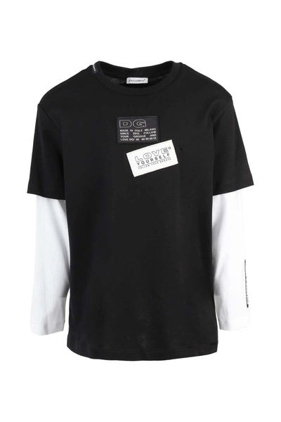Dolce & Gabbana Kids' T-shirt In Nero