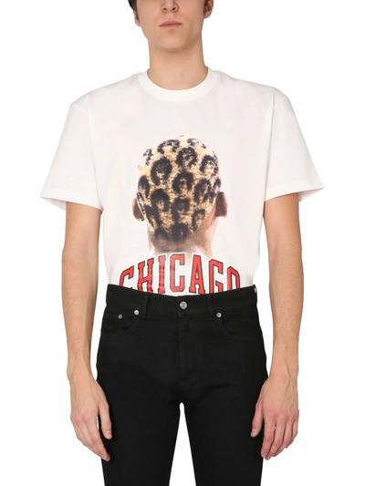 Ih Nom Uh Nit T-shirt Classic Fit With Chicago Player 2 On Front And Logo + Number In Beige