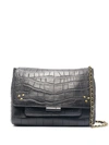 JÉRÔME DREYFUSS LULU CROCODILE-EMBOSSED SHOULDER BAG