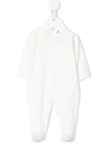 Elisabetta Franchi La Mia Bambina Logo-embroidered Stretch-cotton Pyjamas In White