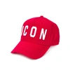 Dsquared2 Cool Patch Cotton Gabardine Cap In Red