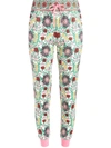 ALICE AND OLIVIA FLORAL-PRINT CROPPED TRACK PANTS